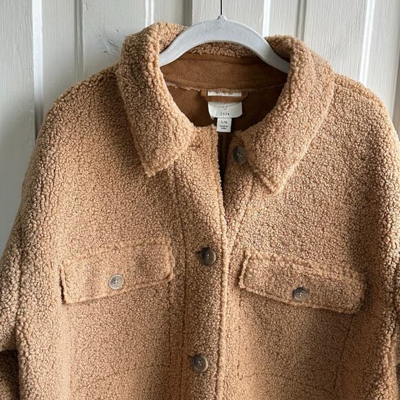 Joie Faux Sherpa Oversized Teddy Shirt Jacket - Picture 3 of 8